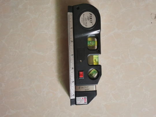 Multi-function tape measure laser level