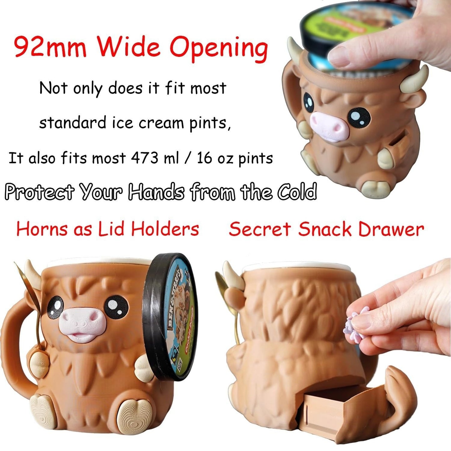 New Highland Cattle Icy Products Off-shelf