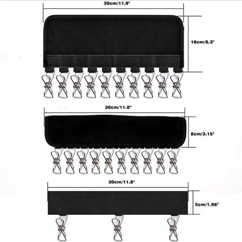 2PCS 10 Clips Door Cap Rack Baseball Hat Holder Closet Hanger Storage Organizer