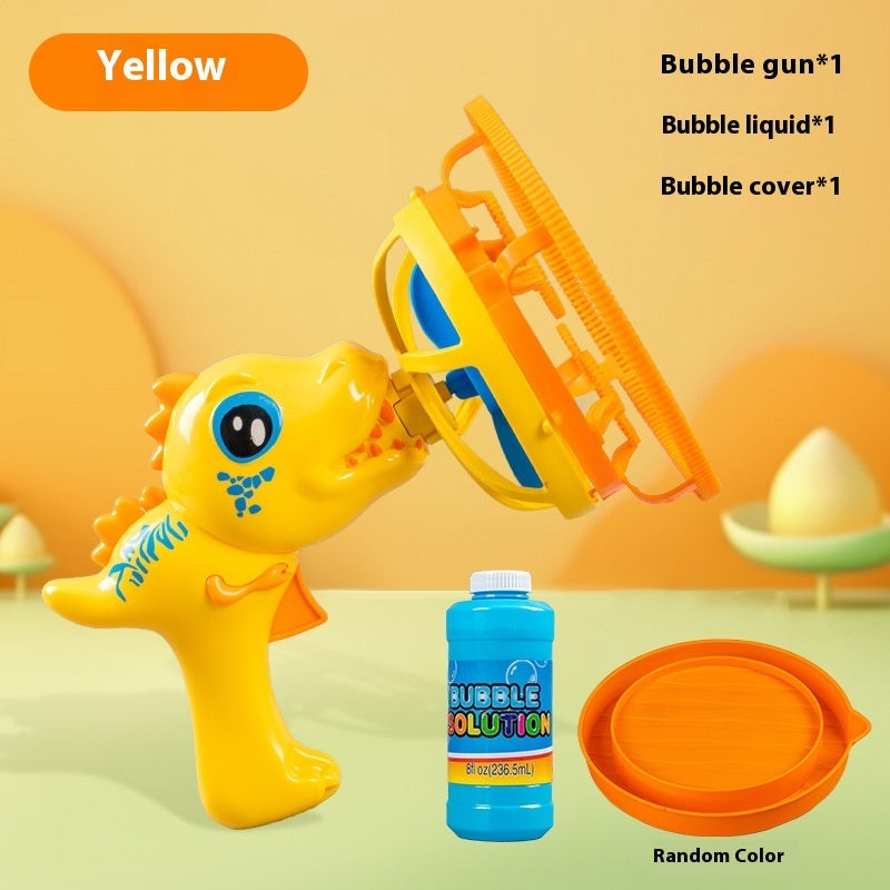 Children's Cartoon Dinosaur Automatic Bubble Blowing Toy