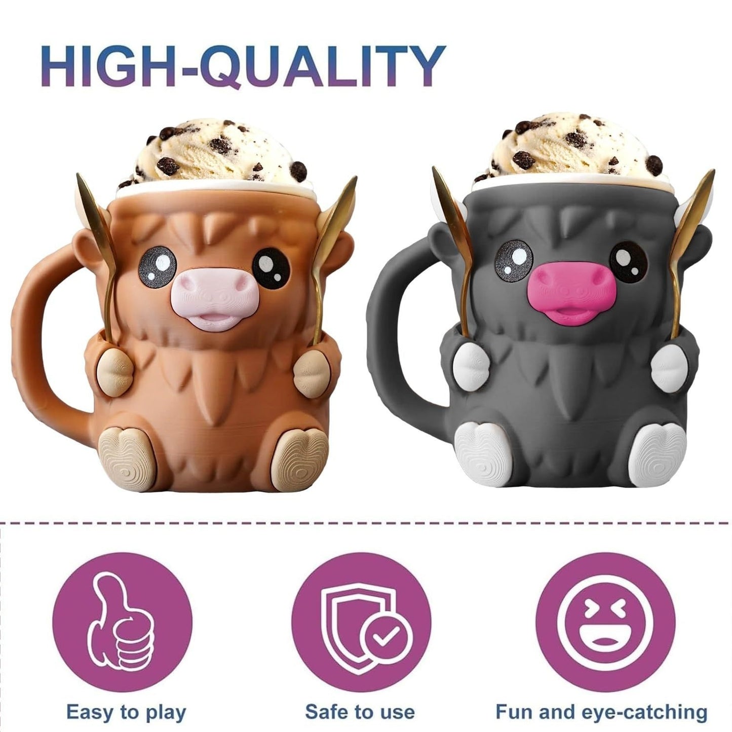 New Highland Cattle Icy Products Off-shelf