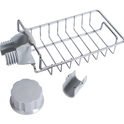 Kitchen Innovative Draining Rack Faucet Rack Sink Rag Storage Rack Stainless Steel Dishcloth Organizing Rack
