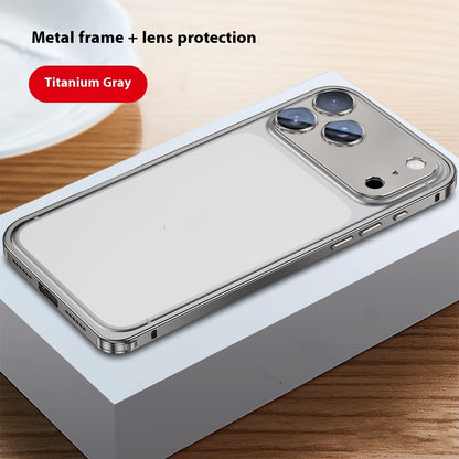 Applicable Metal Frame Phone Case Lens Protection