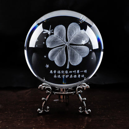 Creative Crystal Ball With Light To Send Classmates And Teachers Birthday Gifts Feng Shui Home Decoration