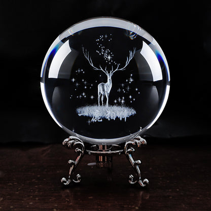 Creative Crystal Ball With Light To Send Classmates And Teachers Birthday Gifts Feng Shui Home Decoration