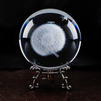 Creative Crystal Ball With Light To Send Classmates And Teachers Birthday Gifts Feng Shui Home Decoration