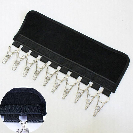 2PCS 10 Clips Door Cap Rack Baseball Hat Holder Closet Hanger Storage Organizer
