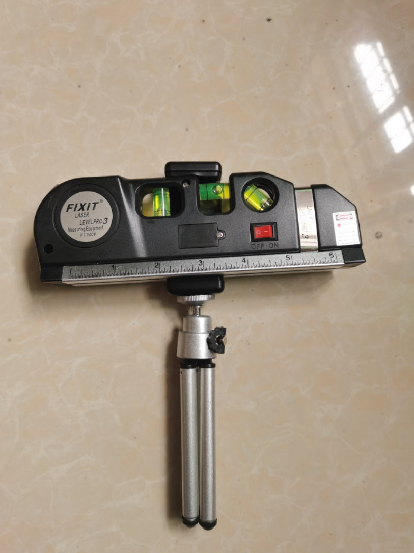 Multi-function tape measure laser level