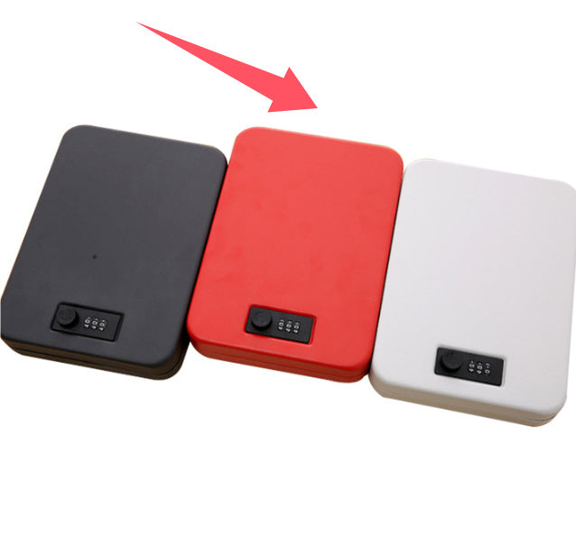 Portable Pistol Safe Box Jewelly Cash Car Safe Anti-theft Keys' Box