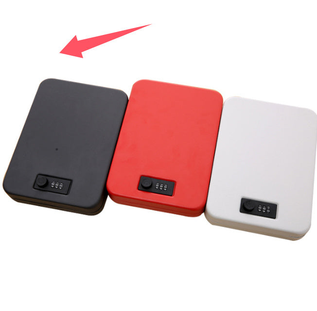 Portable Pistol Safe Box Jewelly Cash Car Safe Anti-theft Keys' Box
